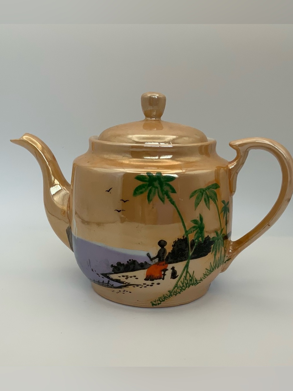 Vintage Japanese Lustreware teapot/ coffee pot / hot chocolate,